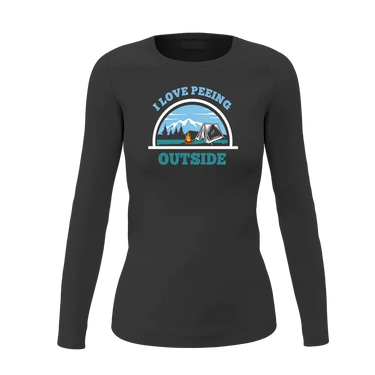I Love Peeing Outside Women Long Sleeve Shirt